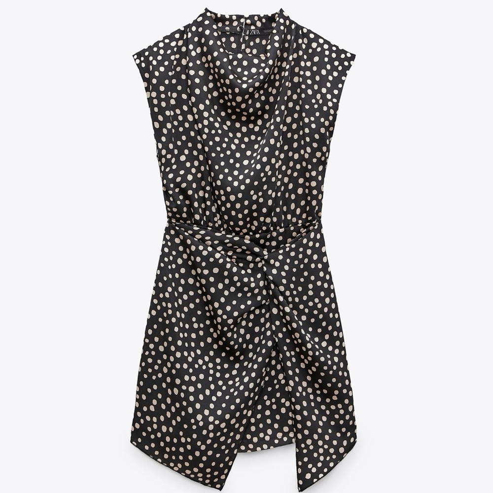 Zara polka dot mini dress